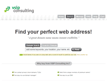 Tablet Screenshot of domainregistration.vsip.ca